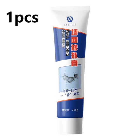 Fast-Drying Wall Repair Paste - White Putty & Nail Hole Filler with Scraper for Smooth Finish