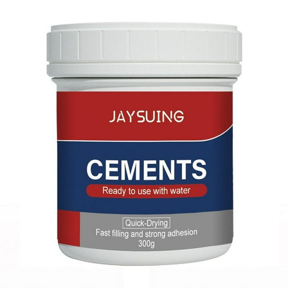 Fast-Drying Waterproof Floor Repair Cement - Black/White Quick Fix for Cracks Holes Tiles Concrete Indoor Outdoor Bathroom Kitchen Basement Patio Long-Lasting Mold Resistant 300g