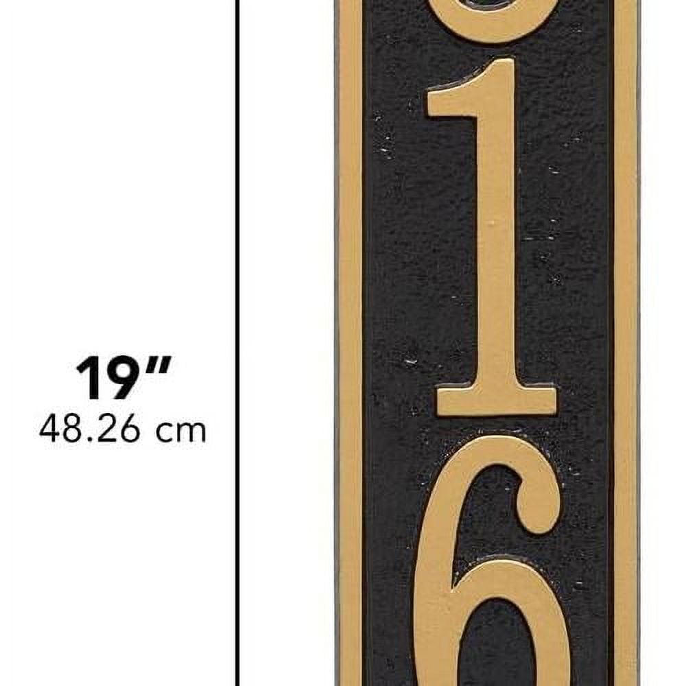 Fast & Easy Collection FEV1BG Arch House Numbers Plaque With Vertical