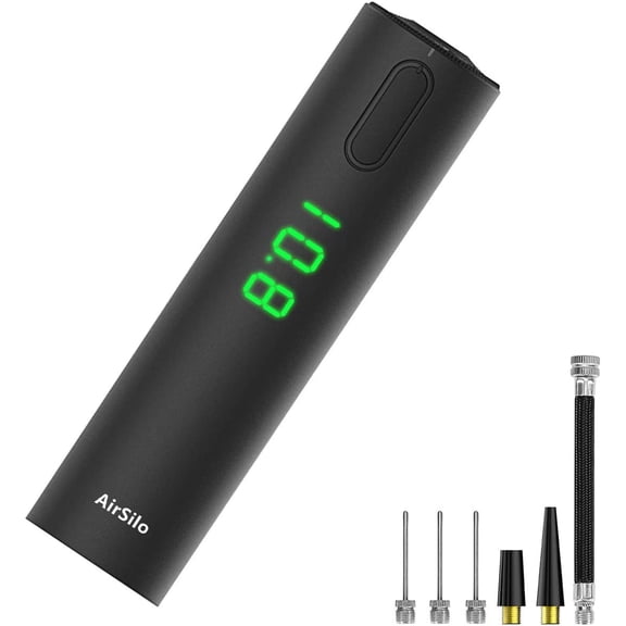 Fast Electric Ball Pump with LED Pressure Gau (Max 15PSI) for Football, Basketball, Volleyball, Rugby, Soccer, Swimming Ring etc. Needles.