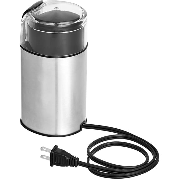 Fast Electric Coffee Grinder for Home Use, Easy to Use Coffee Bean and Spice Grinder with Heavy-Duty Stainless Steel Grind Blades