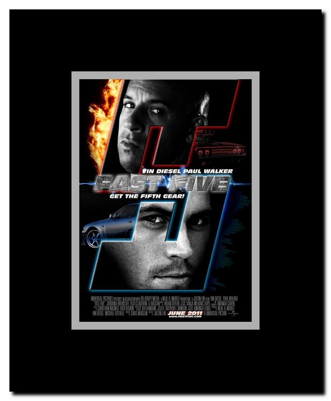 Fast Five Framed Movie Poster