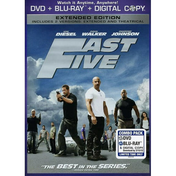 Fast Five (Unrated) (DVD + Blu-ray )