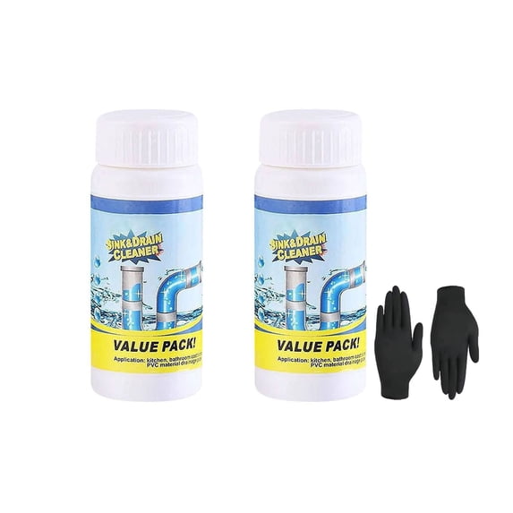 Fast Foam Toilet Cleaner Pipe Clearing Agent Foam Drain Cleaner Powder for Kitchen Sink Bathroom Toilet Pipeline Enzyme Based Non Corrosive