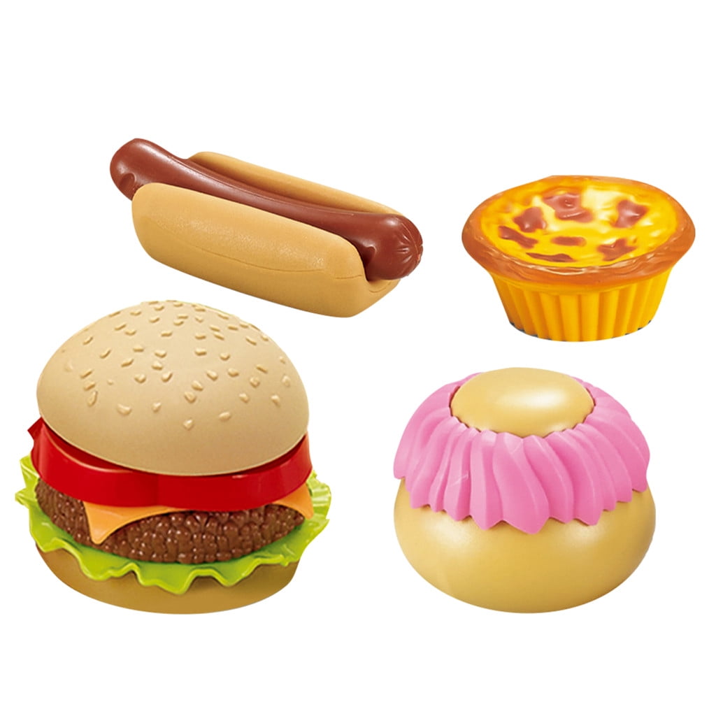 Fast Food Deluxe Dinner Plastic Diner Food for Creative Pretend Play