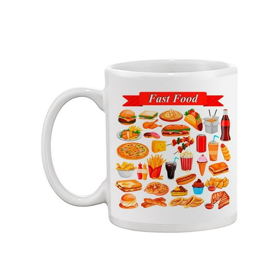 Fast Food Design Mug Unisex's -Image by Shutterstock