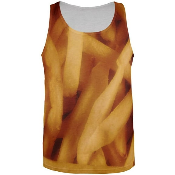 Fast Food Golden French Fries Costume All Over Mens Tank Top Multi MD