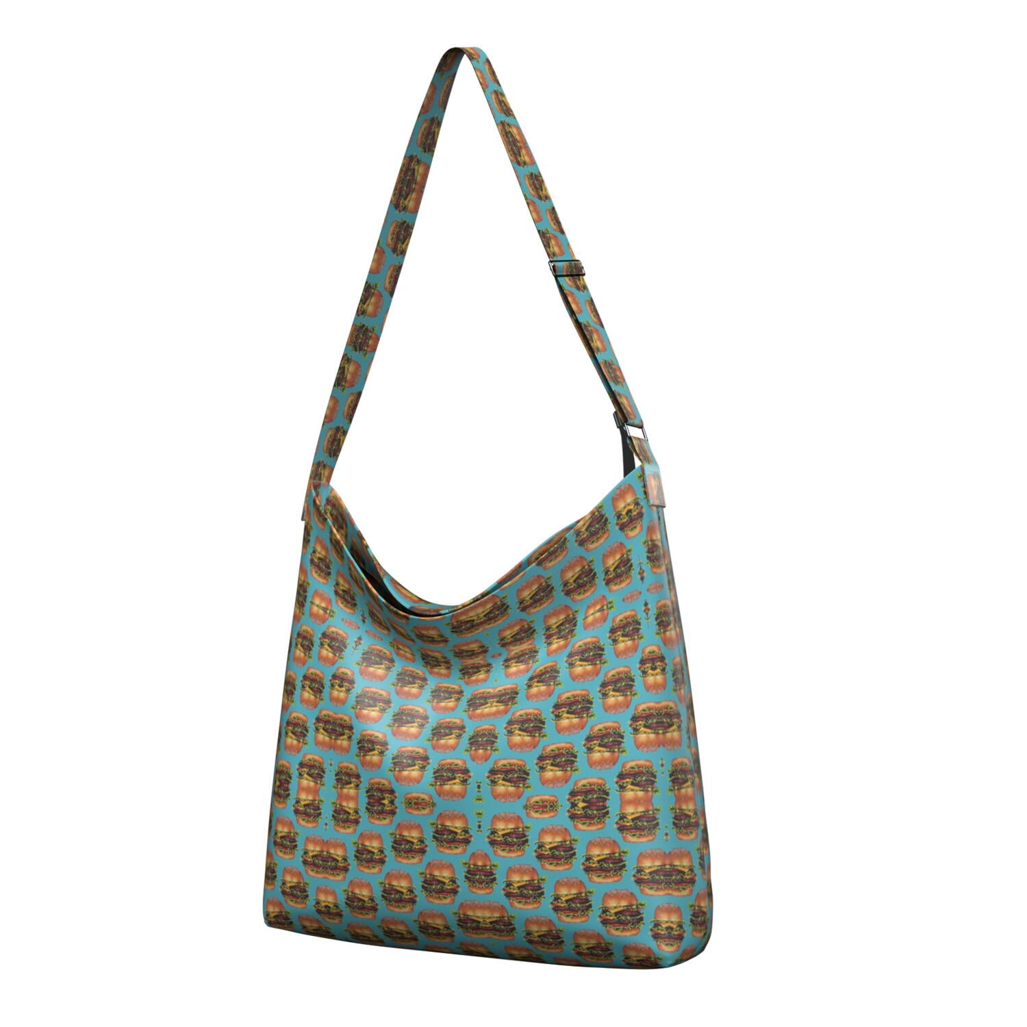 Pattern Print Fastfood Leather Tote Bag main image 1