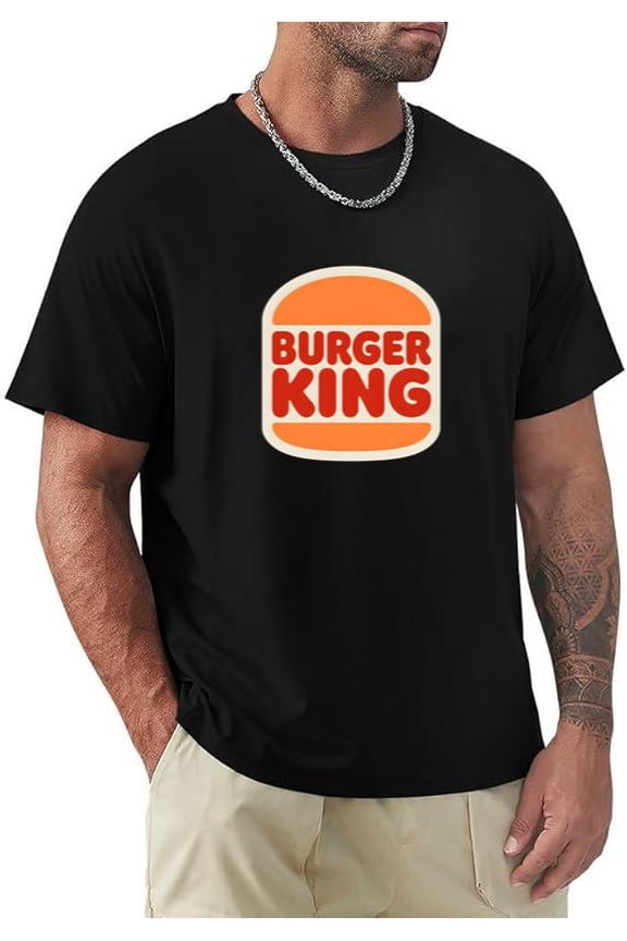 Fast Food King Logo Inspired Vintage Restaurant Retro Humor T-shirt, for men & women, up to size 5XL.