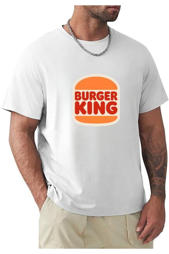 Fast Food King Logo Inspired Vintage Restaurant Retro Humor T-shirt, for men & women, up to size 5XL.