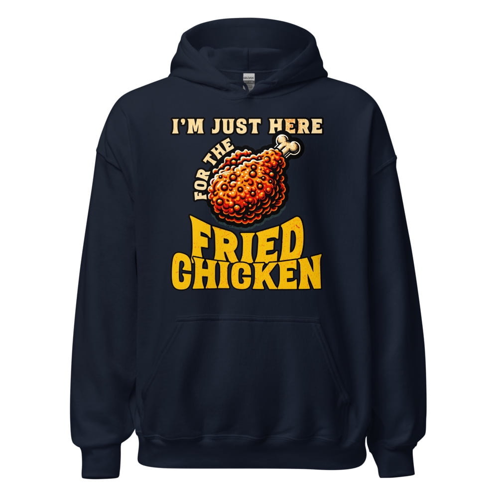 Fast Food Lover Unisex Hoodie I m Just Here For The Fried Chicken Red S Walmart