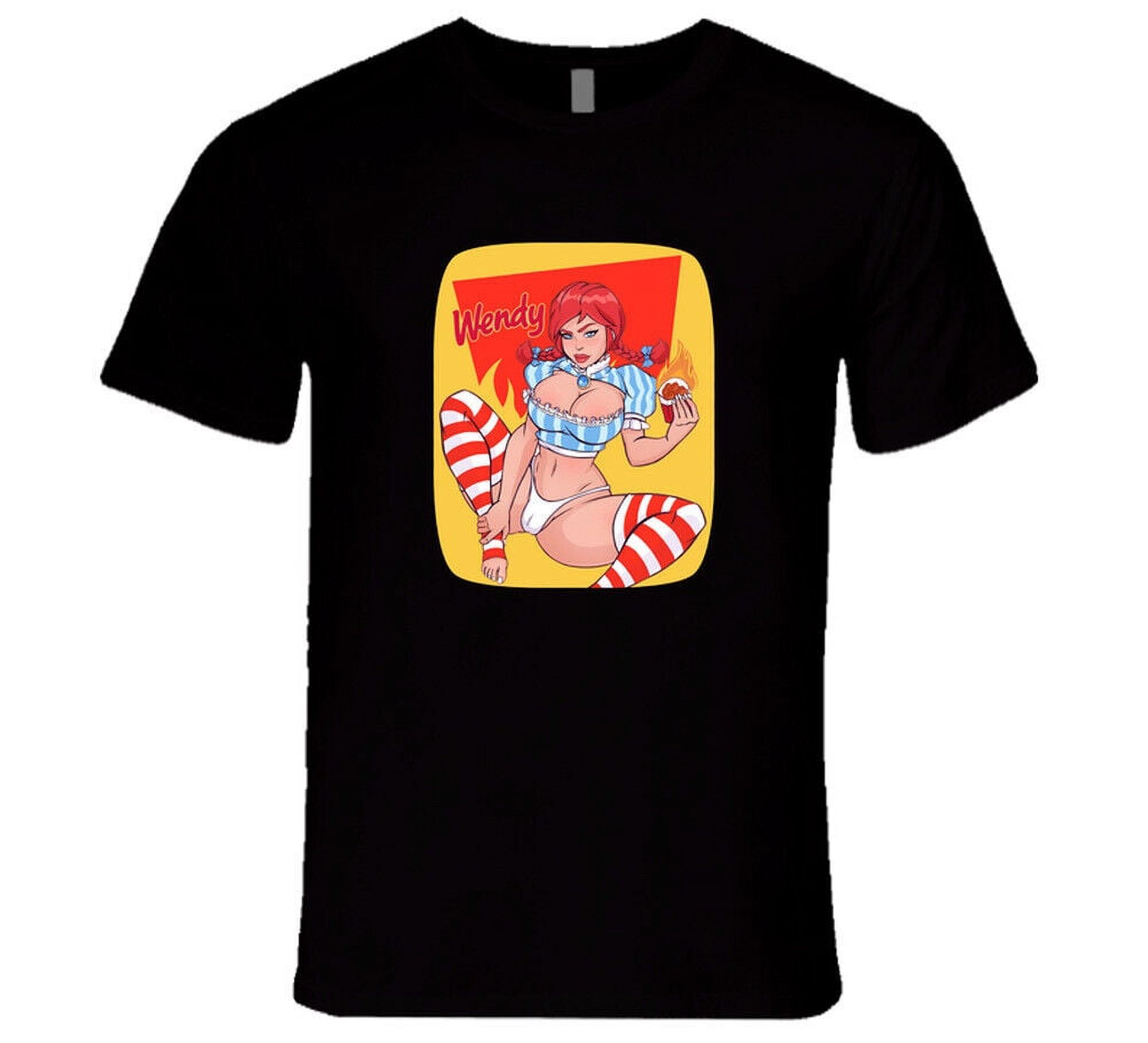 Fast Food Parody Wendy Funny Sexy Girl Spicy Hot Nuggets Party Gift T