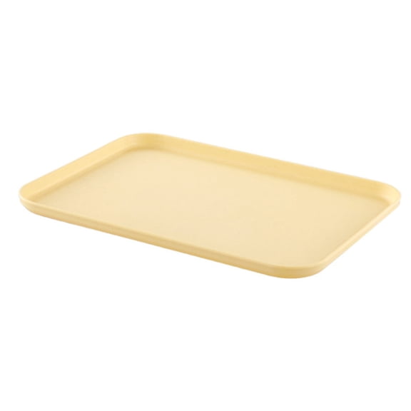 Fast Food and Serving Tray Unbreakable Tea Platter 10x14.5x0.6 Inch Fast Food Tray PP Reusable Multi Purpose Rectangle Serving Tray for Couch Party Dining Picnic Snack Appetizer 1-2Pc