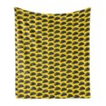 thumbnail image 1 of Fast Food Soft Flannel Fleece Throw Blanket, Mexican Taco Rolls with Beef Hipster Fusion Dish Restaurant Graphic, Cozy Plush for Indoor and Outdoor Use, 50" x 60", Dark Blue Grey Yellow, by Ambesonne, 1 of 6
