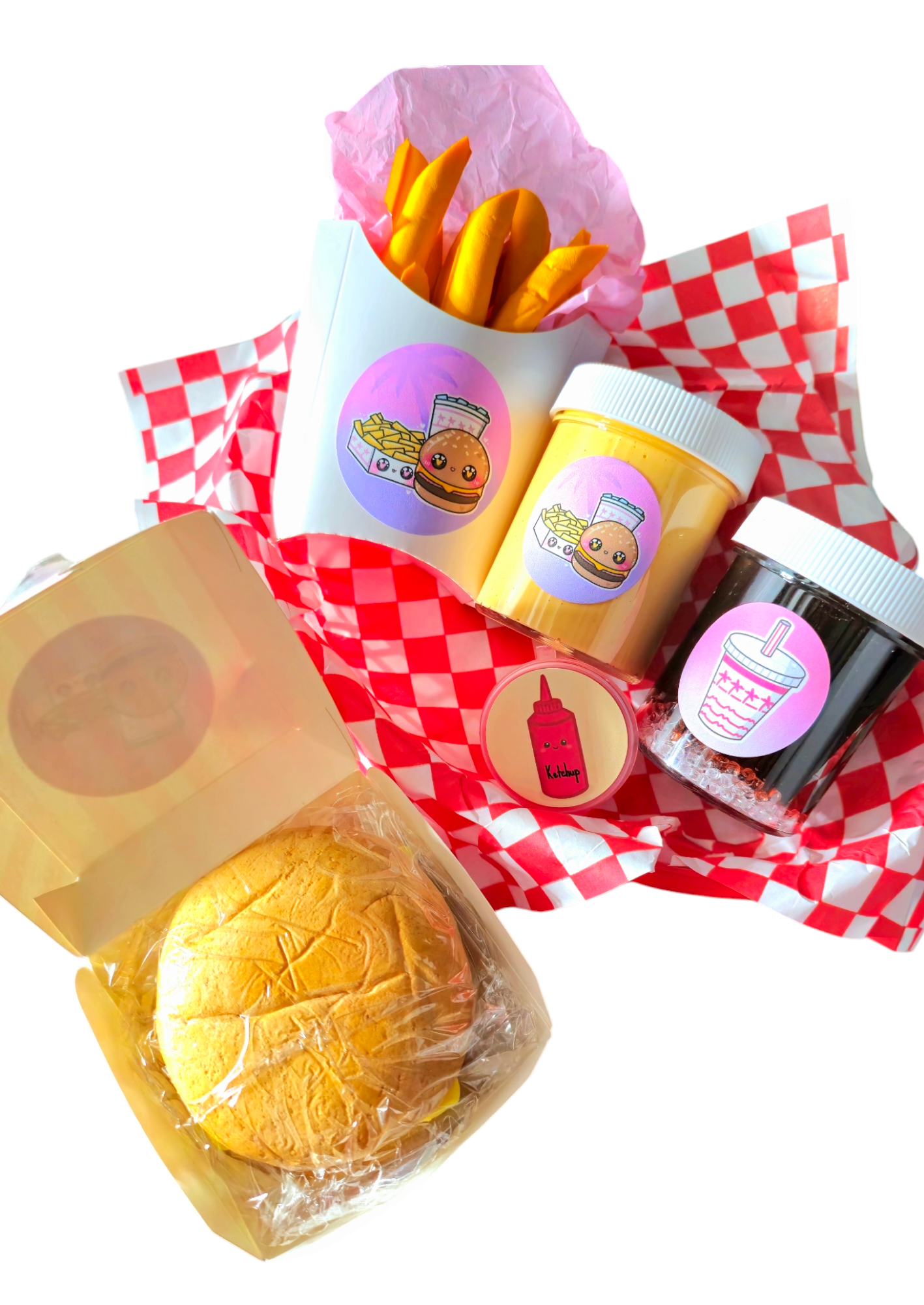 Fast Food Takeout DIY Burger Slime Kit