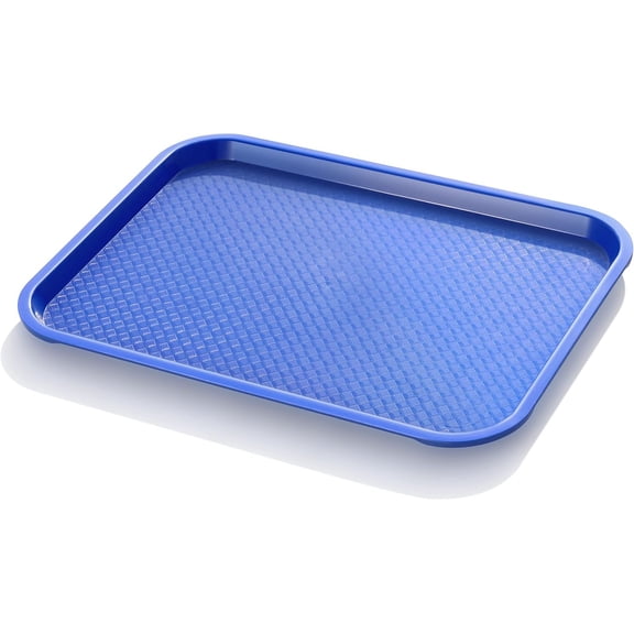 Fast Food Tray, Set of 12 (Blue, 12 by 16-Inch)