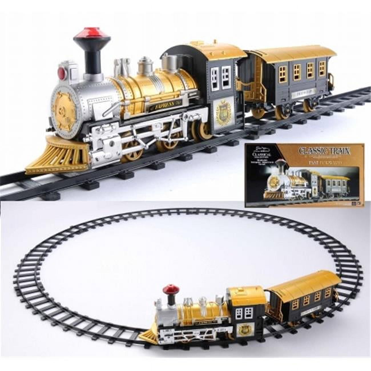 Fast Forward Battery Operated Lighted & Animated Classic Train Set with ...