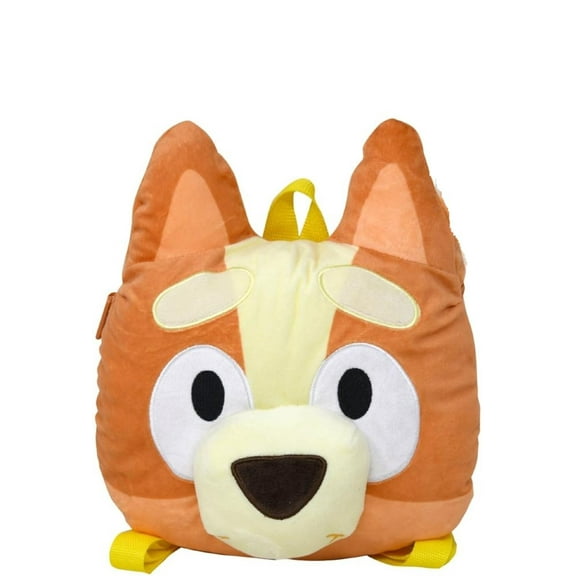 Fast Forward Bluey Bingo Head Shaped Plush Backpack 10 x13
