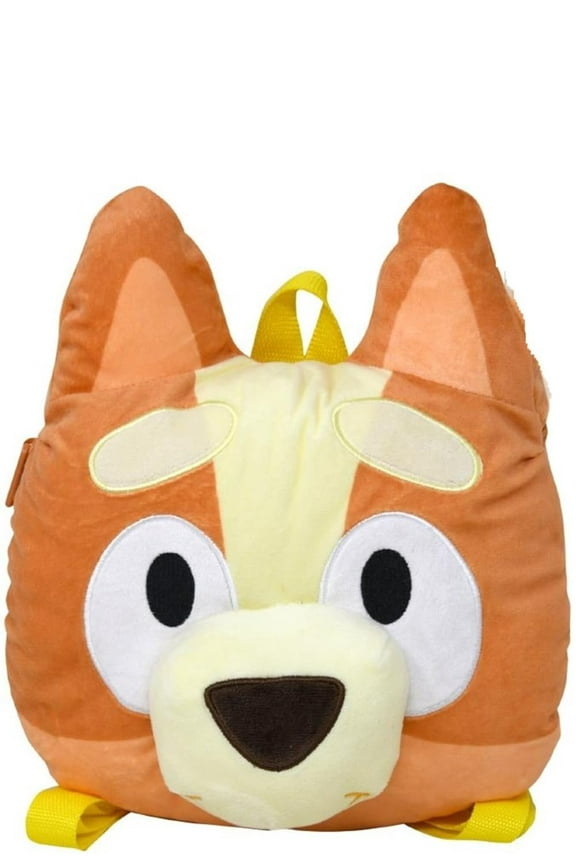 Bluey Bingo Head Shaped Plush Backpack 10 x13