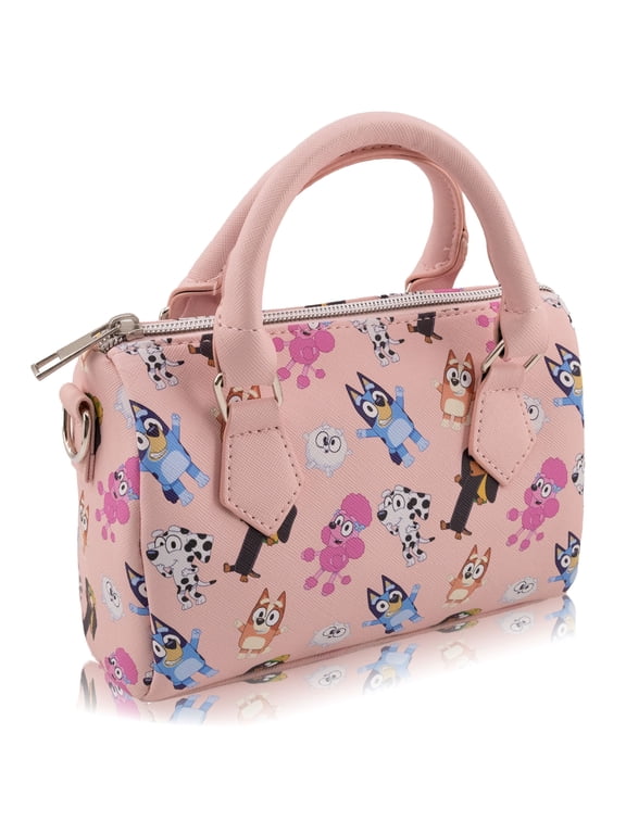 Bluey Mini Purse Crossbody Handbag for Women | Bluey Leather Women's Shoulder Handbag Satchel with Embossed Print | Bluey Accessories for Girls, Boys, Adults, Unisex
