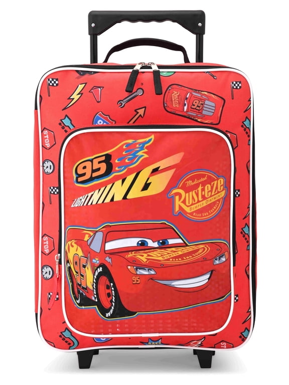 Cars Luggage 16" Soft Side Wheeled Pilot Case- Rolling Suitcase 16x12x5