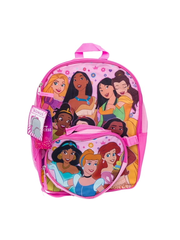 Disney Princess Backpack And Detachable Lunch Kit - 15", Pink, 94454