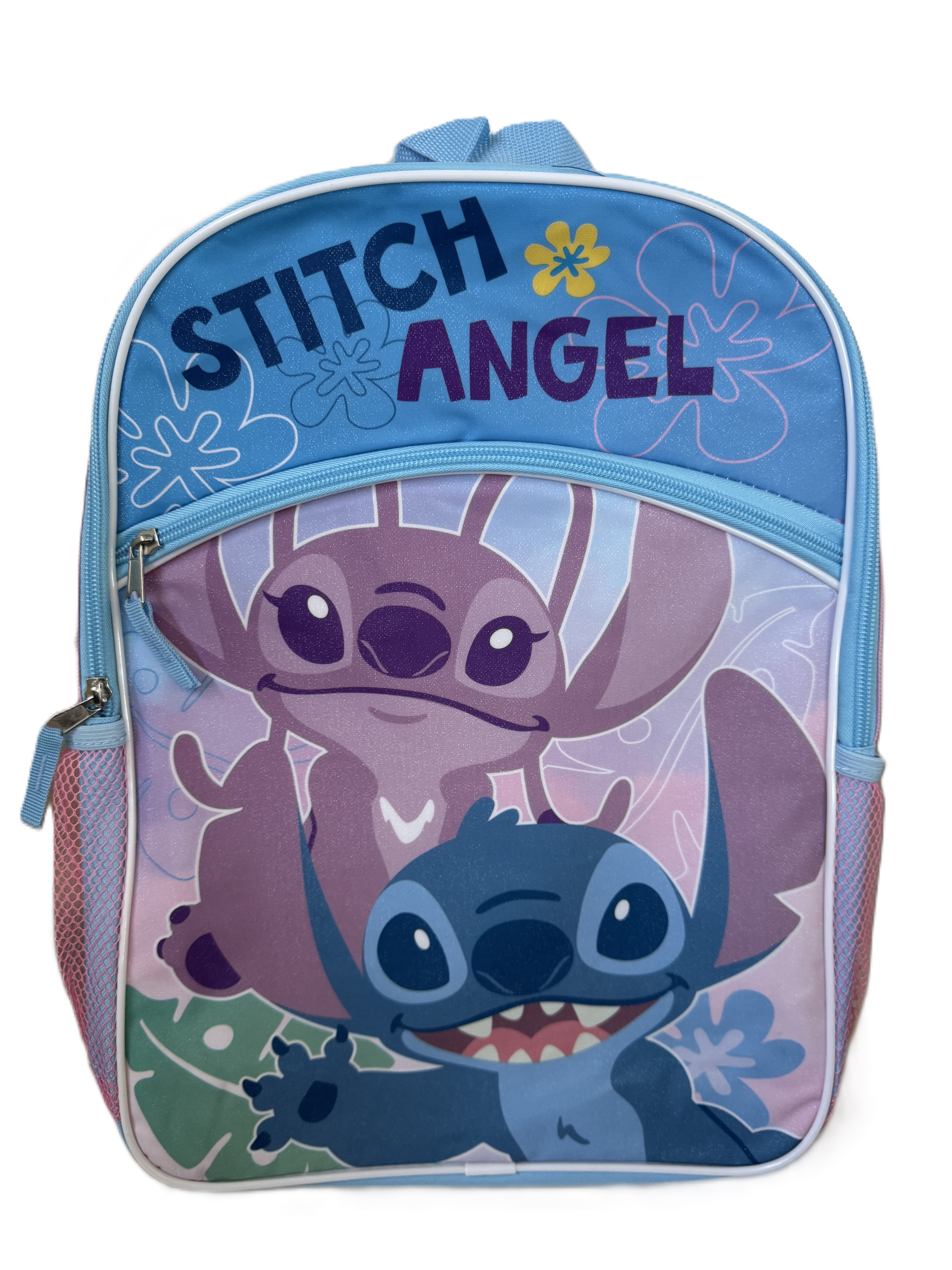 Fast Forward Disney Stitch 16 inches Large Size School Backpack For Kid , Blue