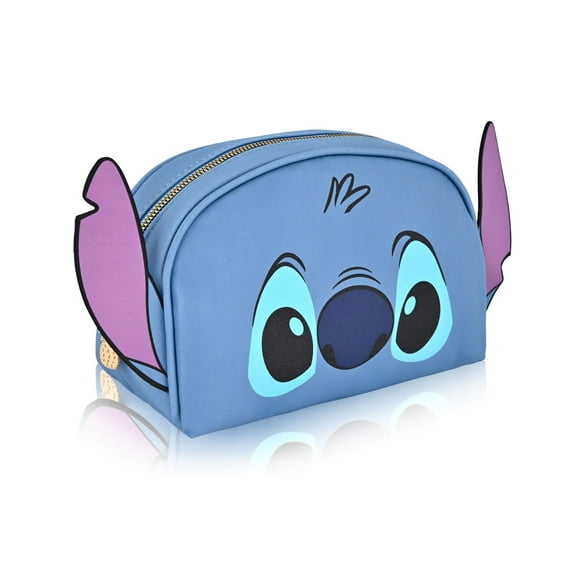 Fast Forward Disney Stitch Makeup Bag for Women | Lilo and Stitch PU Leather Travel Toiletry Bag for Women | Make Up Travel Bag Cosmetic Bag Makeup Pouch