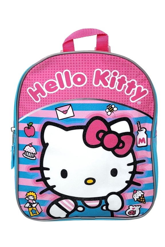 Sanrio Hello Kitty Sweets Backpack 11" Pink Teal Candy