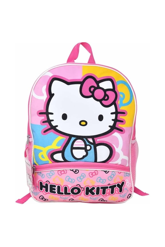 Fast Forward Hello Kitty 16" Kids Backpack for Girls, with a small front Pocket