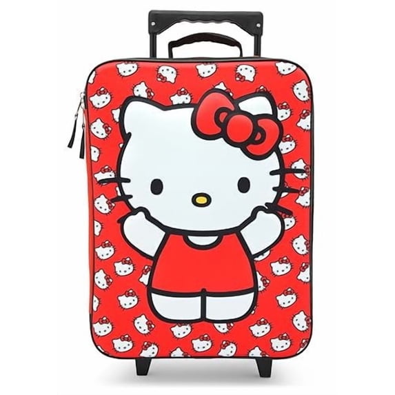 Fast Forward Hello Kitty 16" Soft Luggage - Cute & Durable Carry-On Suitcase for Travel 16X12X5