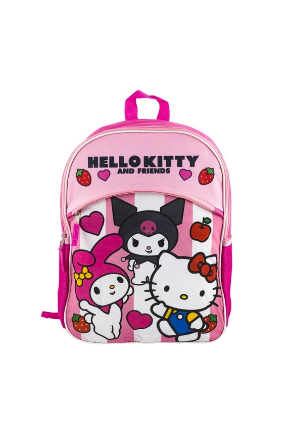 Fast Forward Hello Kitty & Friends 16 inches Large Size School Backpack For Kid ,Pink