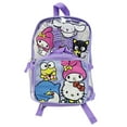 thumbnail image 1 of Fast Forward Hello Kitty & Friends Clear Backpack, Purple, 1 of 3