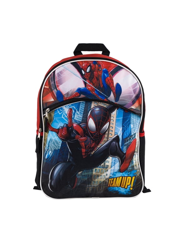 Fast Forward Marvel Spiderman "team up" 16 inches Large Size School Backpack For Kid ,Spider-man