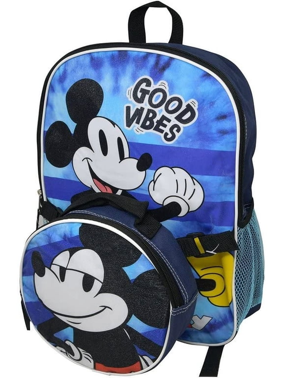 Fast Forward Mickey Mouse 16" Backpack with Lunch Bag