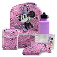 Fast Forward Minnie Mouse Child Backpack with Lunch Box - 6 Piece Set ...