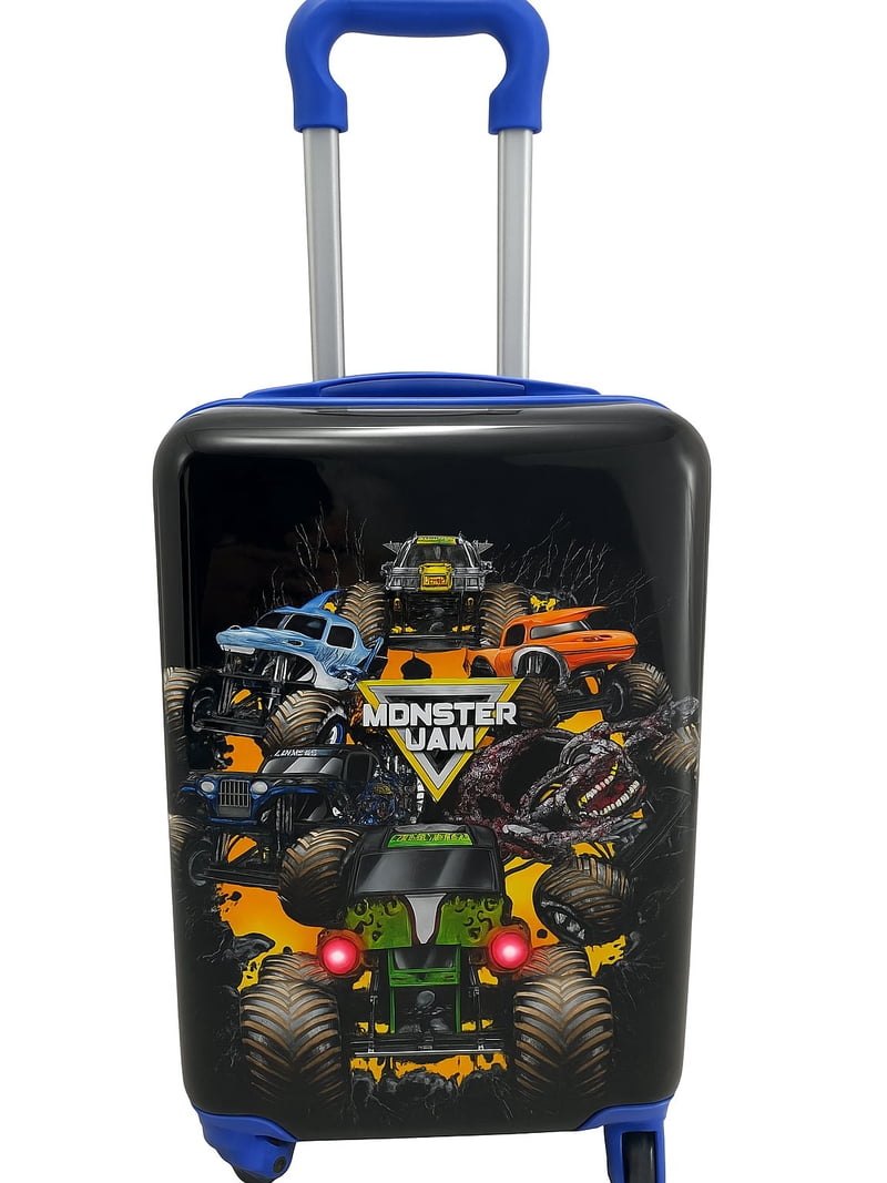 Fast Forward Monster Jam 20 Inch Hardshell Luggage, Durable