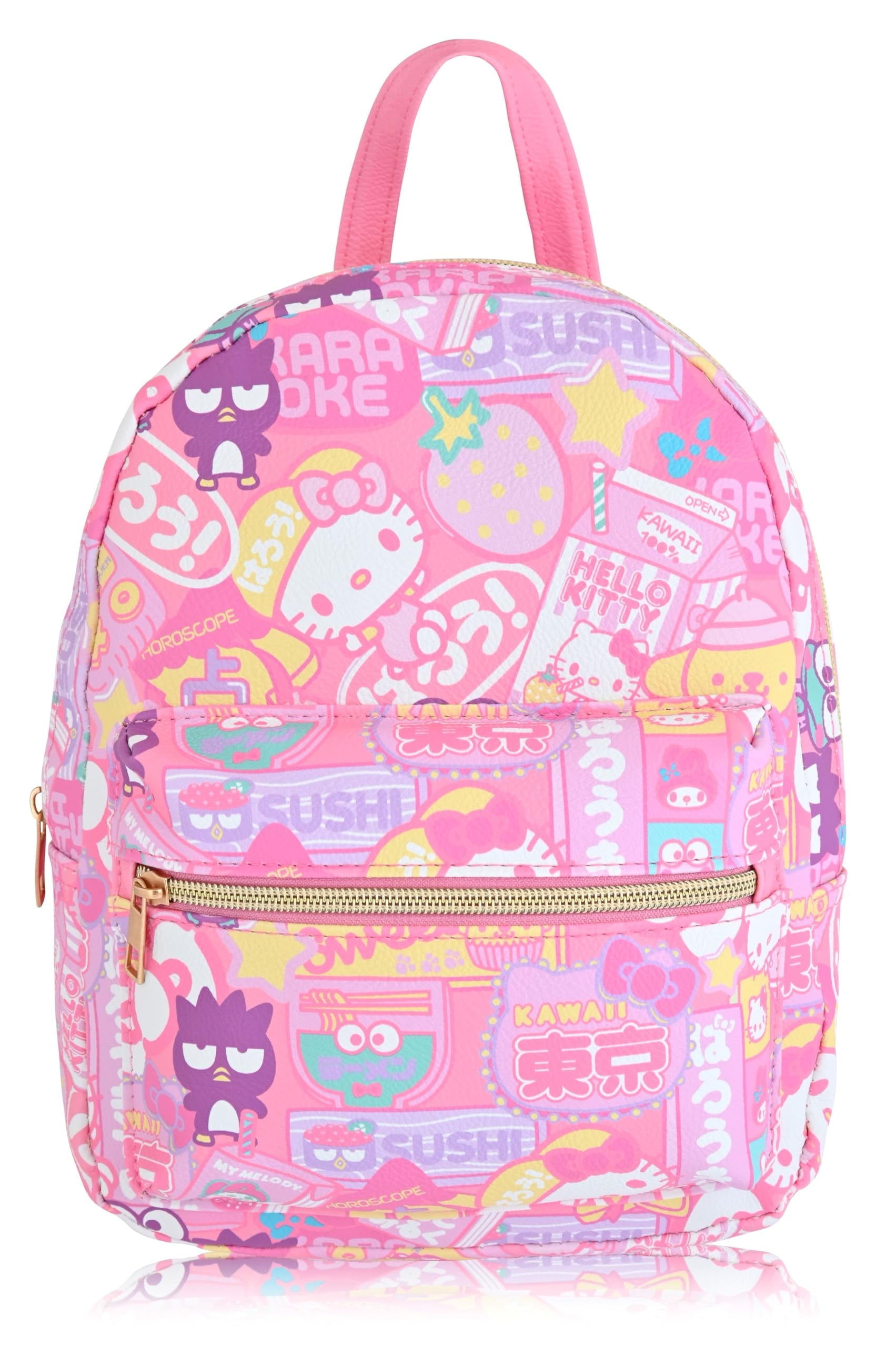 Sanrio Hello Kitty Backpack for Women, Men, Unisex  Cute PU Leather 10" Mini Backpack Purse Shoulder Purse  Hello Kitty Bag and Accessories