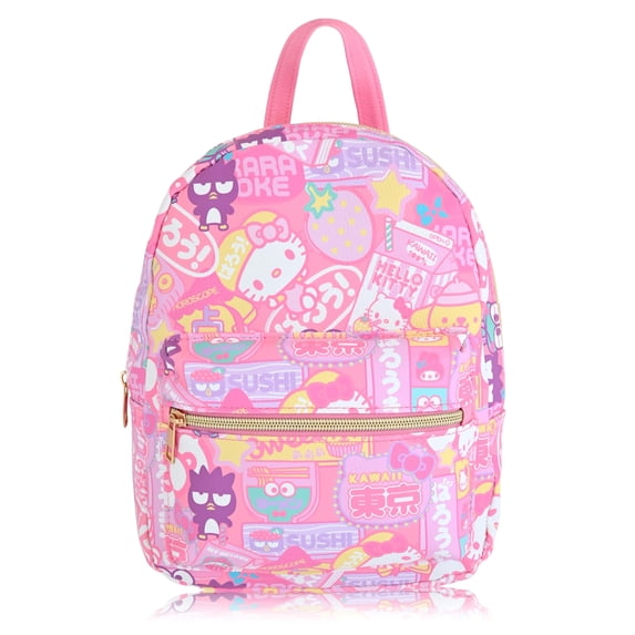 Hello Kitty Mini Backpack, 10 inch, Unisex PU Leather, Shoulder Purse ...