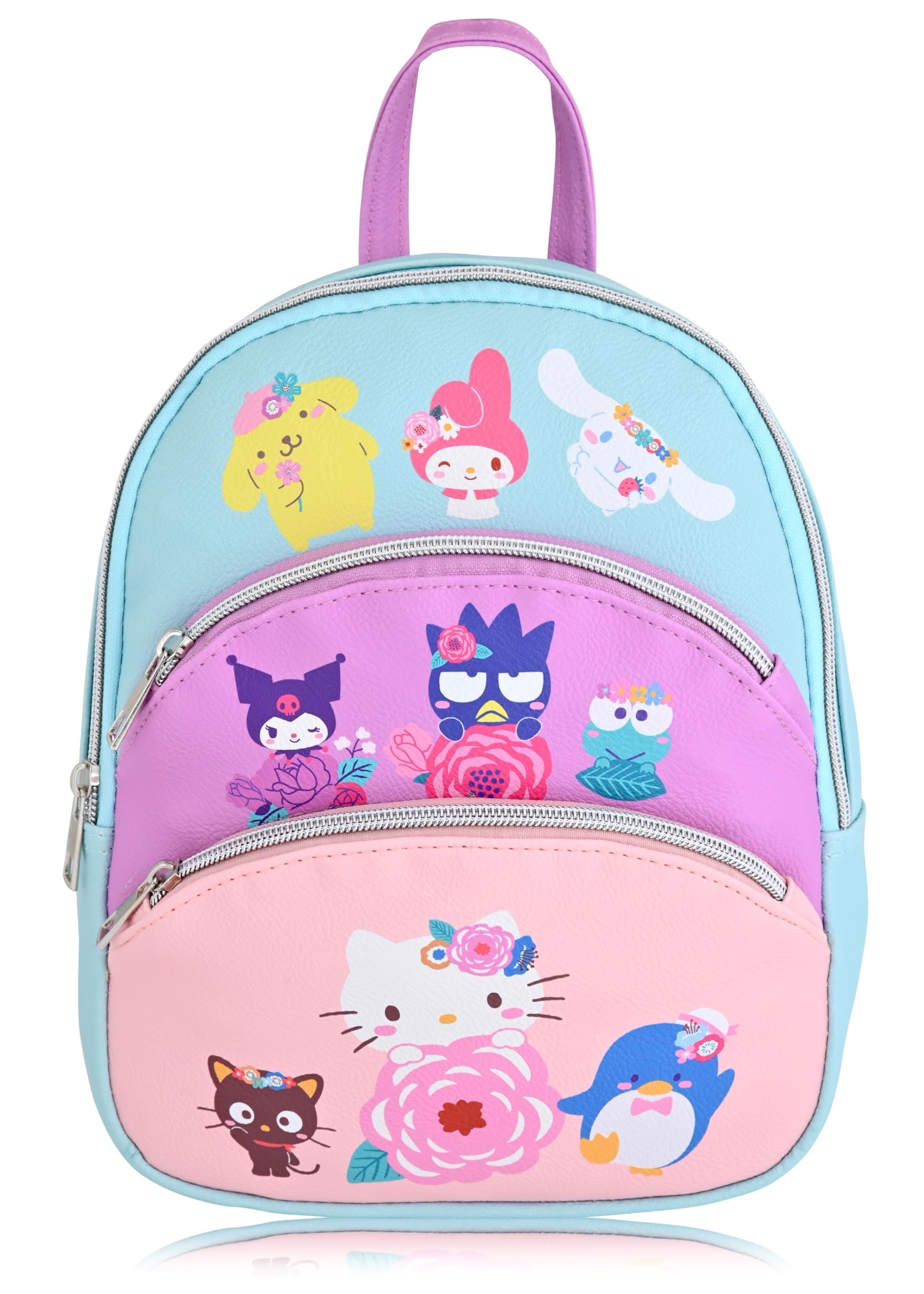 hello kitty and friends school backpack Eats & Treats All-over Print character keychain and metal carabiner connector Hello Kitty and Friends by