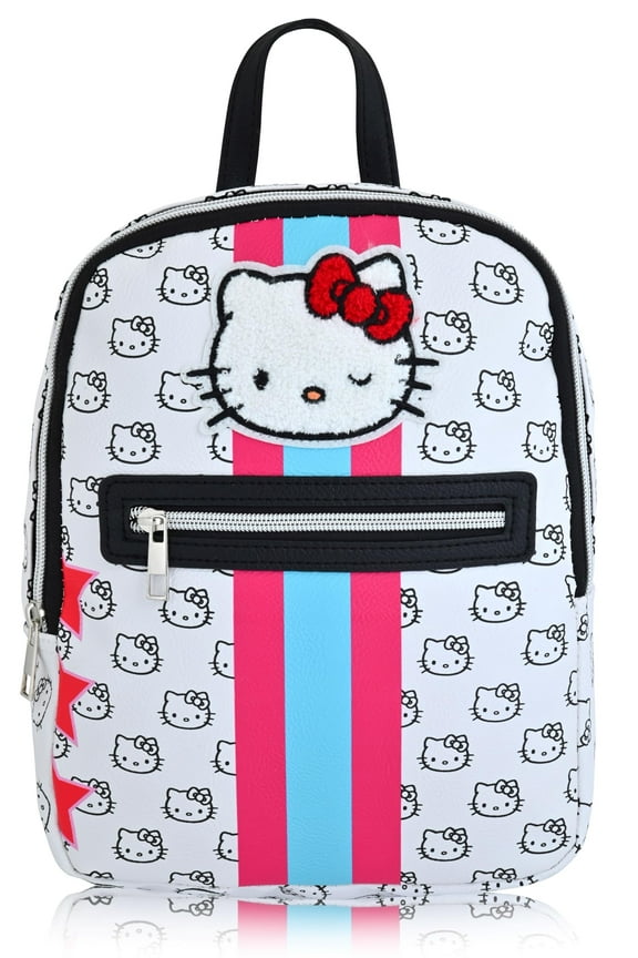 Fast Forward Sanrio Hello Kitty Backpack for Women, Men, Unisex | Cute PU Leather 10" Hello Kitty Mini Backpack Purse Shoulder Purse | Hello Kitty Bag and Hello Kitty Accessories