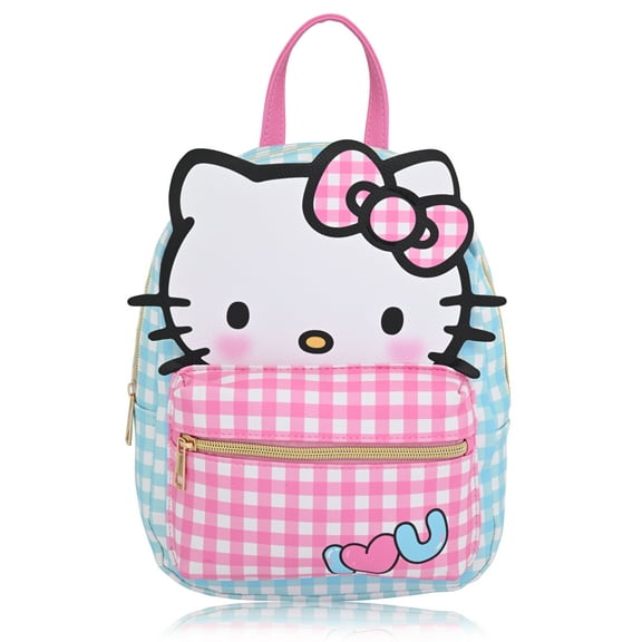 Fast Forward Sanrio Hello Kitty Backpack for Women, Men, Unisex | Cute PU Leather 10" Hello Kitty Mini Backpack Purse Shoulder Purse | Hello Kitty Bag and Hello Kitty Accessories