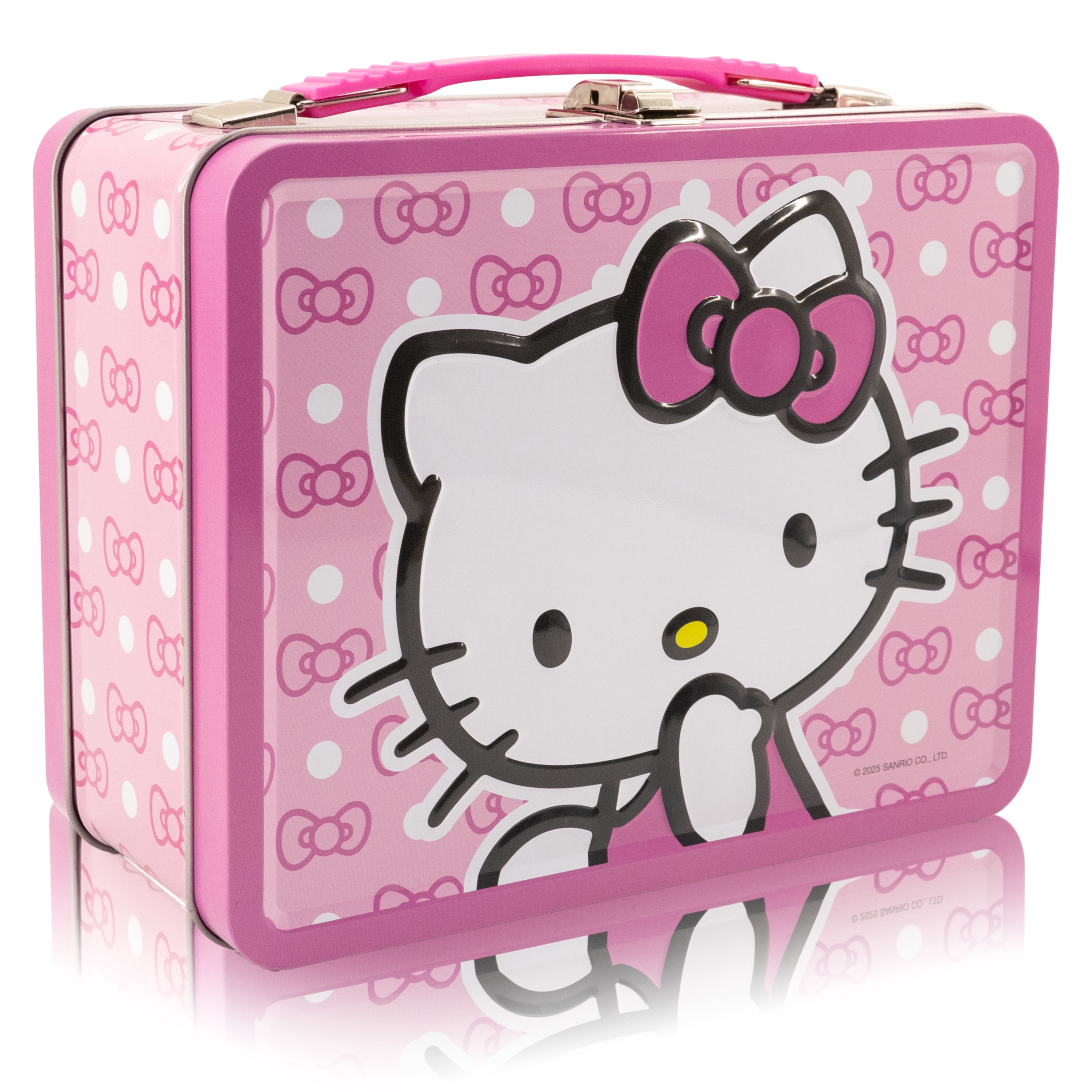 Fast Forward Sanrio Hello Kitty Lunch Box for Kids | Hello Kitty Tin Lunchbag for Girls, Unisex | Tin Lunchbox Storage, Toddler Snack Box, Bookbag Accessory | Ages 3+