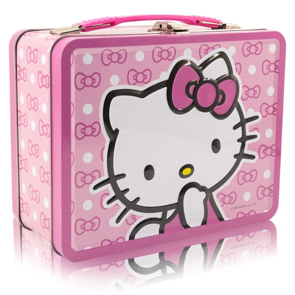 Fast Forward Sanrio Hello Kitty Lunch Box for Kids | Hello Kitty Tin Lunchbag for Girls, Unisex | Tin Lunchbox Storage, Toddler Snack Box, Bookbag Accessory | Ages 3+