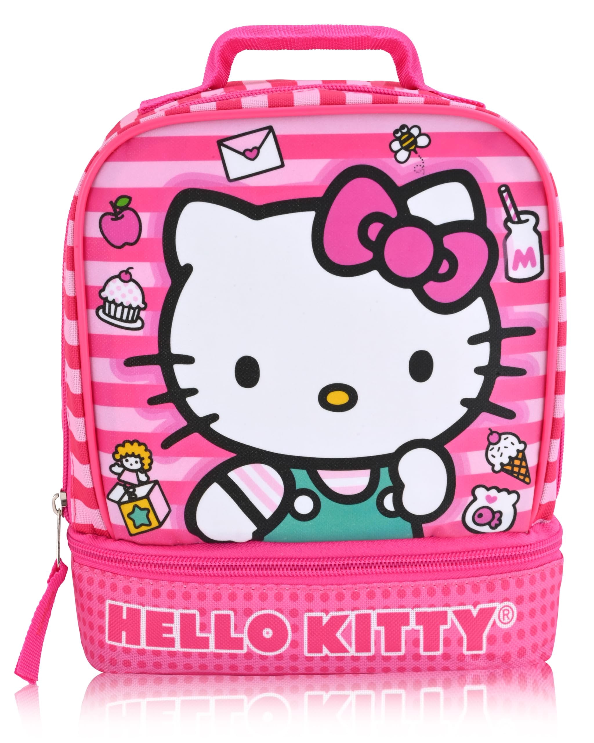 Sanrio Hello Kitty Lunch Box, Pink, Insulated Reusable Bag - Walmart.com