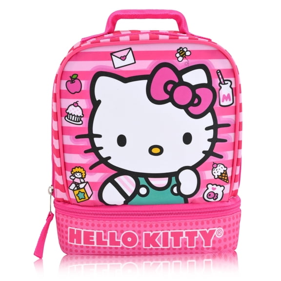 Sanrio Hello Kitty Lunch Box for Women Insulated Lunch Bag Lunch Box for Girls, Boys, Unisex Hello Kitty and Friends Pink Reusable Lunchbox
