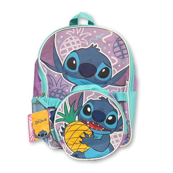 Stitch Backpack and Lunbox Personalized Bookbag Back to School Lunchbag Officially Licensed Disney - 2pc Set Non-Personalized