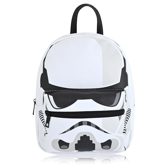 Fast Forward Stormtrooper Backpack for Men, Women, Unisex | Cute PU Leather 10" Mini Stormtrooper Backpack Purse Shoulder Purse | Stormtrooper Bag and Stormtrooper Accessories