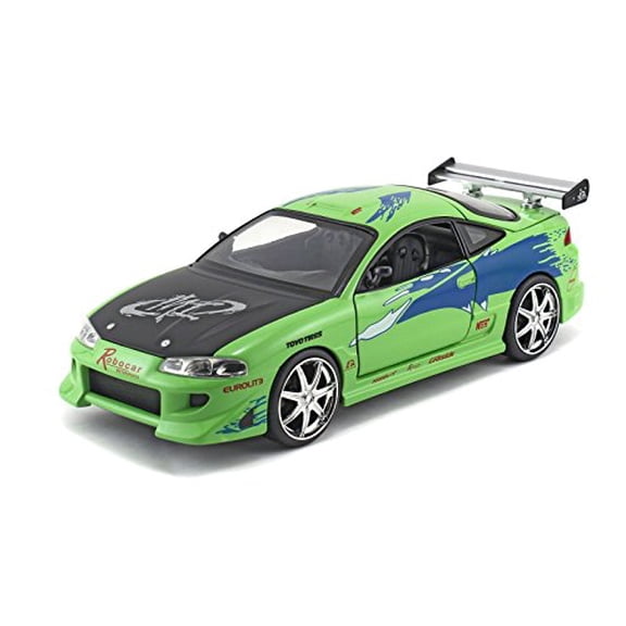 Brian's Mitsubishi Eclipse Green "The Fast & Furious " Movie (2001) 1/24 by Jada 97603