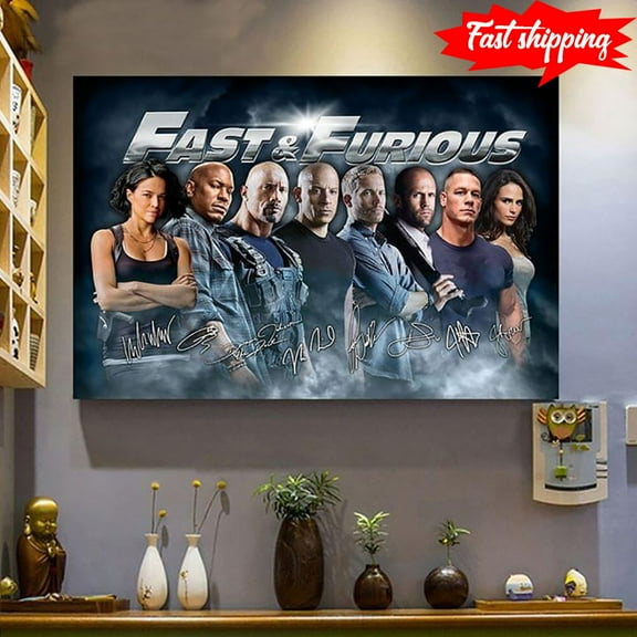 Fast & Furious 10 With Cast Autographs 11 x 17 Inch Poster